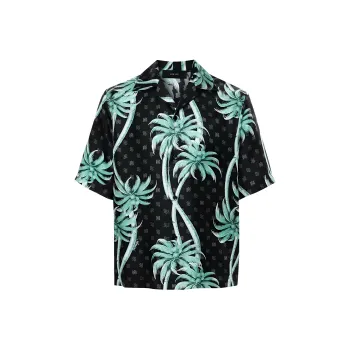 AMIRI Twisted Palms Bowling Shirt