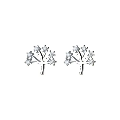 Universe Search S925 Silver Stud Earrings Women's