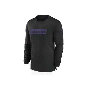 Nike Baltimore Ravens Sideline Player Team Issue Men's Nike Dri FIT Long Sleeve Top