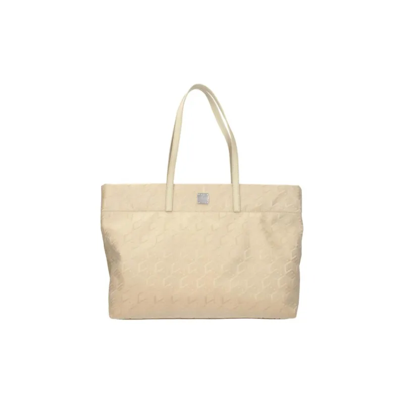 MCM Aren Visetos Tote Bag, Shopping Bag Shoulder Bag Medium Size Women's Beige-0