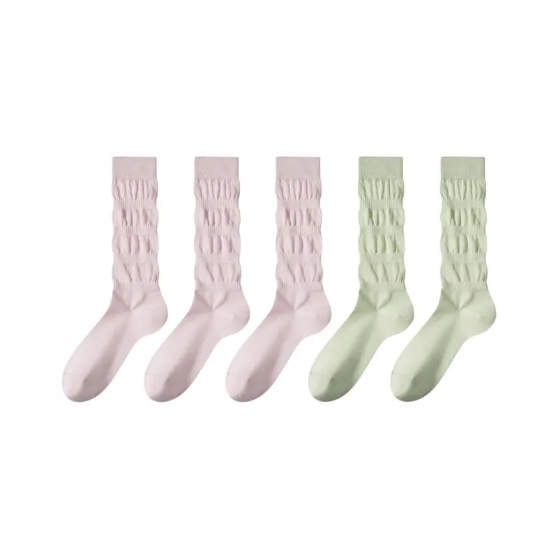 JIAZINI Mid Calf Socks Women's 5 Pack-16