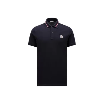Moncler Logo Patch Short Sleeved Polo Shirt
