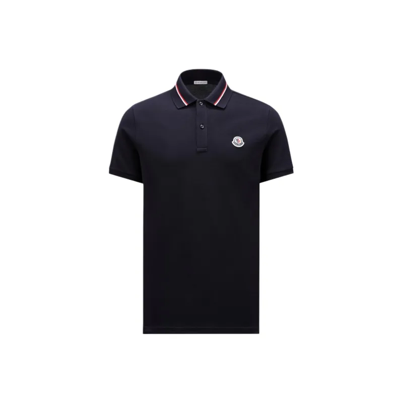 Moncler Logo Patch Short Sleeved Polo Shirt-0