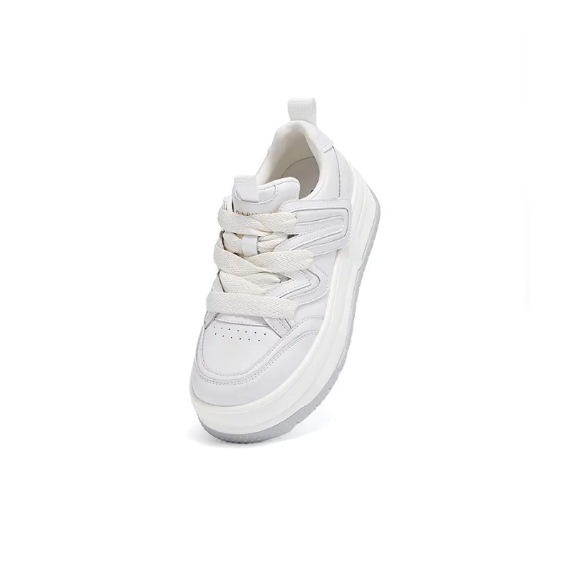 DAPHNE Anti Slip Wear Resistant Low Top Skateboard Shoes Women's Pearlescent Silver-5