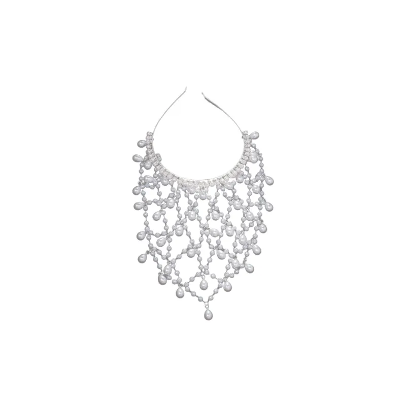 VIVIWELL Faux Pearl Headbands Women's-0