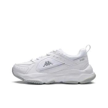 Kappa Anti Slip And Wear Resistant Height Increasing Low Top Chunky Sneakers Women's White