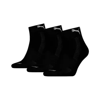 PUMA QUARTER Ankle Socks Unisex 3 Pack Black