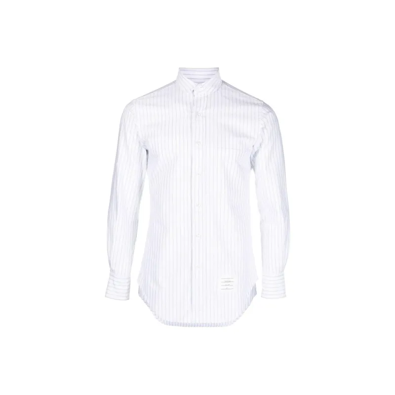 THOM BROWNE Pinstriped Buttoned Shirt-0