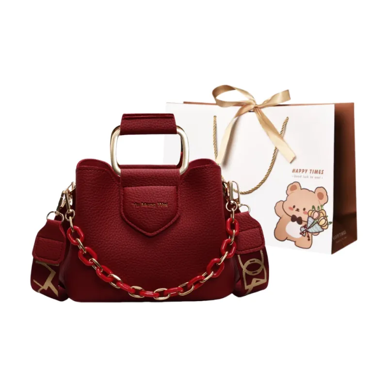 ERANGBEAR PU Crossbody Bag Small Size Women's Multicolor-3