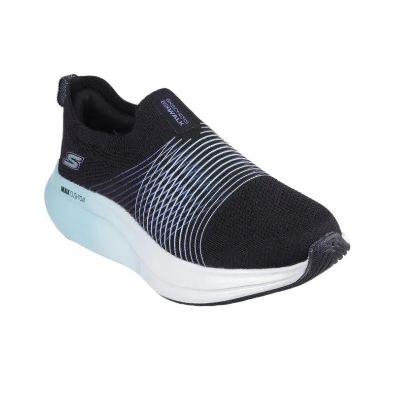 Skechers GO WALK Ma Low Top Casual Shoes Women's Black Blue-2