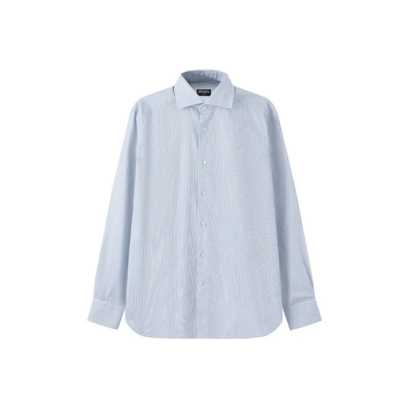 Zegna SS24 Shirt Men's Sky Blue-0
