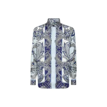 PHILIPP PLEIN Paisley print Silk Shirt