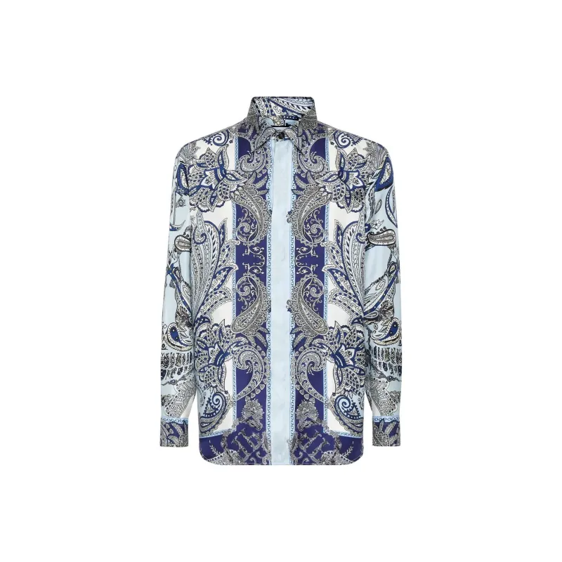 PHILIPP PLEIN Paisley print Silk Shirt-0