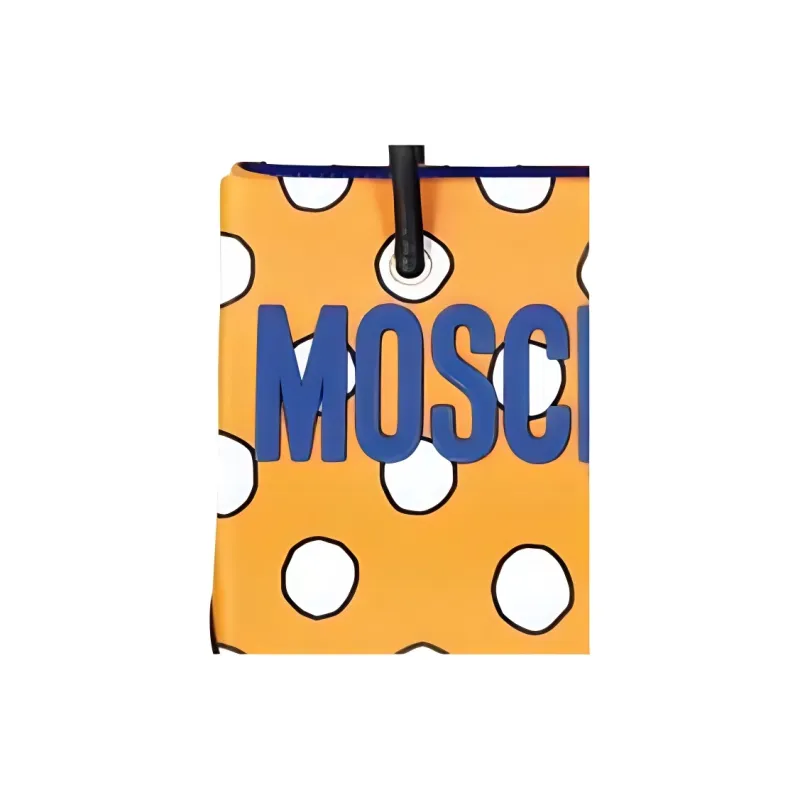 MOSCHINO Calfskin Handbag, Shoulder Bag Regular Women's Orange-4