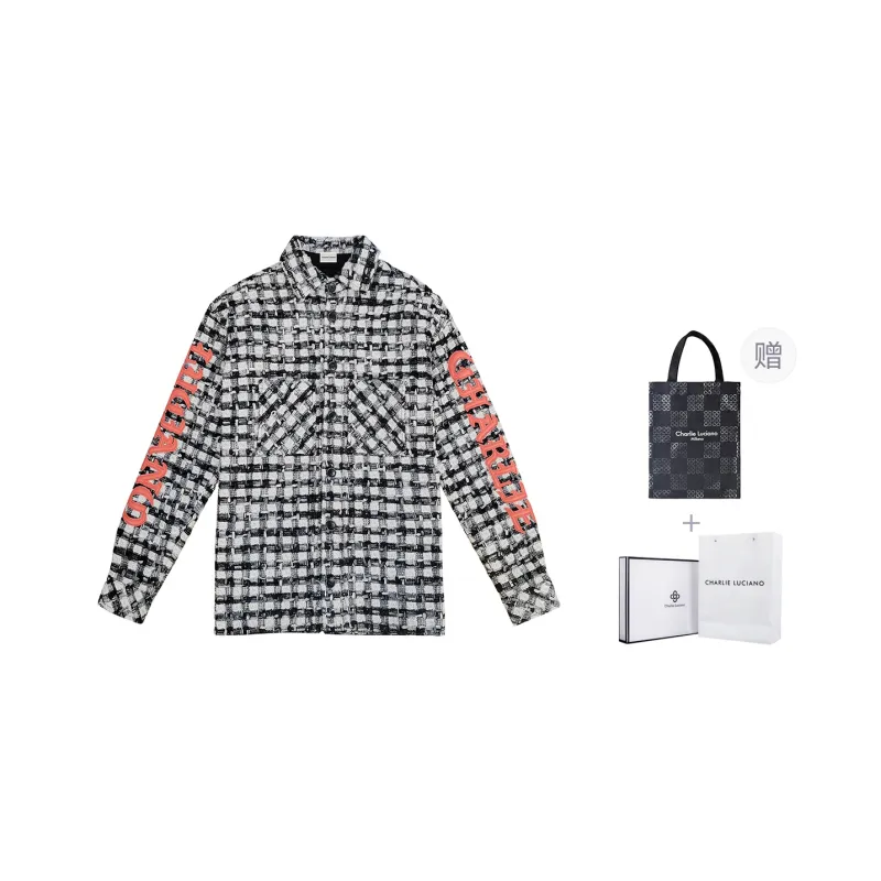 Charlie Luciano Shirt Unisex Black White-5
