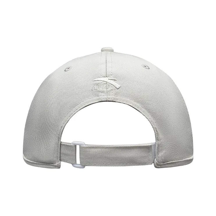 Anta Twill Cotton Fabric Baseball Caps Unisex Sand Gravel Gray-2
