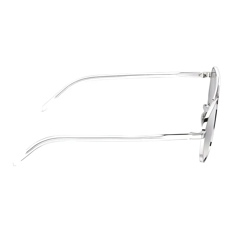 PRADA Metal Aviator Sunglasses Unisex Silver-2