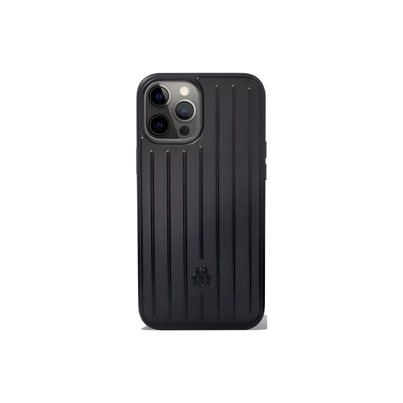 RIMOWA Polycarbonate IPhone 12 Pro Max Cell Phone Case And Bag Merch Unisex Black-0