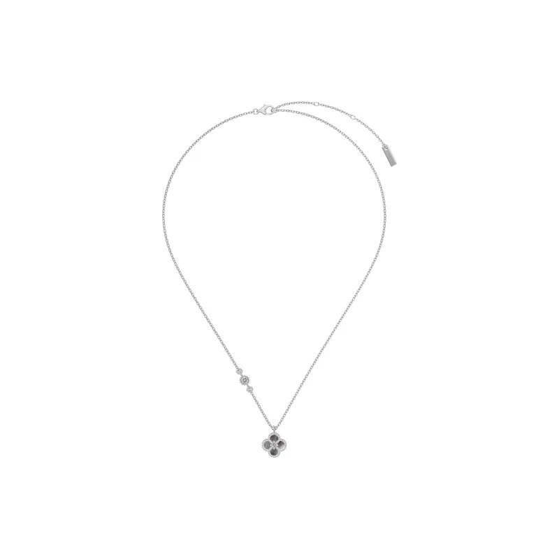 KAILEIFU S925 Silver Necklaces Women's Black/White-27