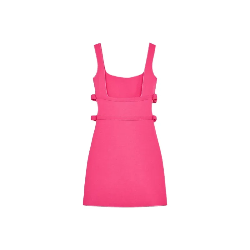 ZARA Sleeveless Dress Women's Dark Purple Red-1