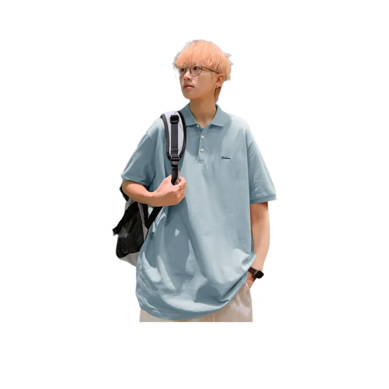 Tonlion Polo Shirt Men's Ice Blue-0