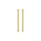 [2 Pcs]Gold Long 10mm Silver Ear Rods
