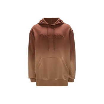JW Anderson Logo embroidered Gradient effect Hoodie