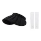 Black Hats & Caps+White Cooling Arm Sleeves