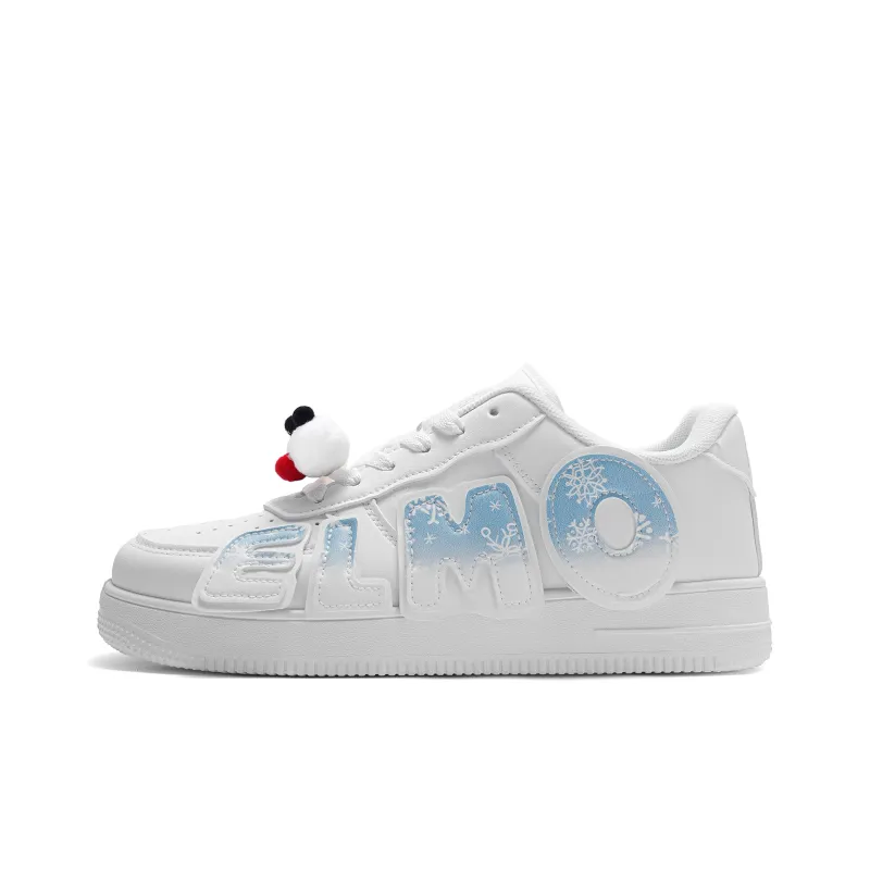SESAME STREET Warm Cushioning Coverage Wear-Resistant Low-Top Skateboard Shoes Unisex Box-25