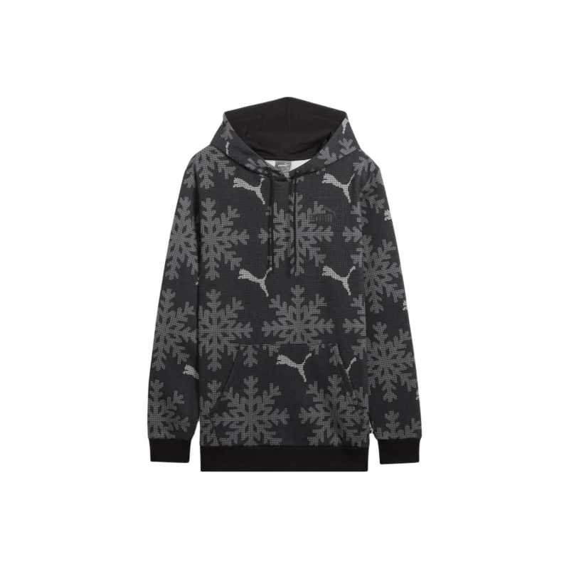 PUMA ESS+ Logo Lab Winter Snowflake Hoodie-0