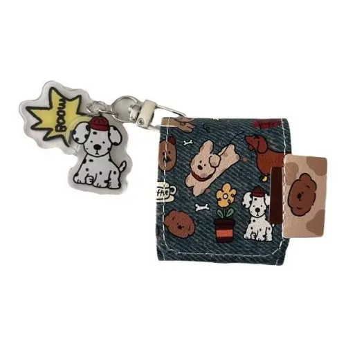 Beams Compatibility Airpods3/Pro/Pro2 Leather Korean Style Vintage Denim Spot Puppy Impact Resistant Headphone Cases