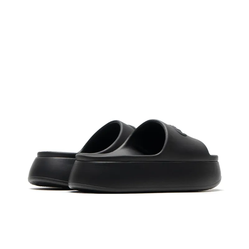 Mule Donkey Slip Resistant Odor Resistant Slide Slippers Women's Charcoal Black-3
