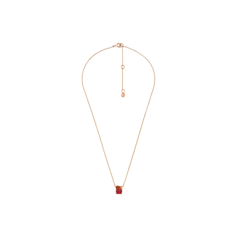 MICHAEL KORS Sterling Silver Necklaces Women's Rose Gold-1