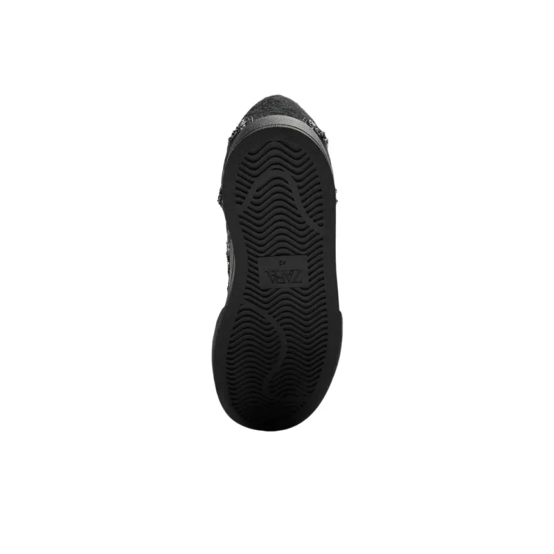 ZARA Wear resistant And Lightweight Low Top Casual Shoes Men's Black-4