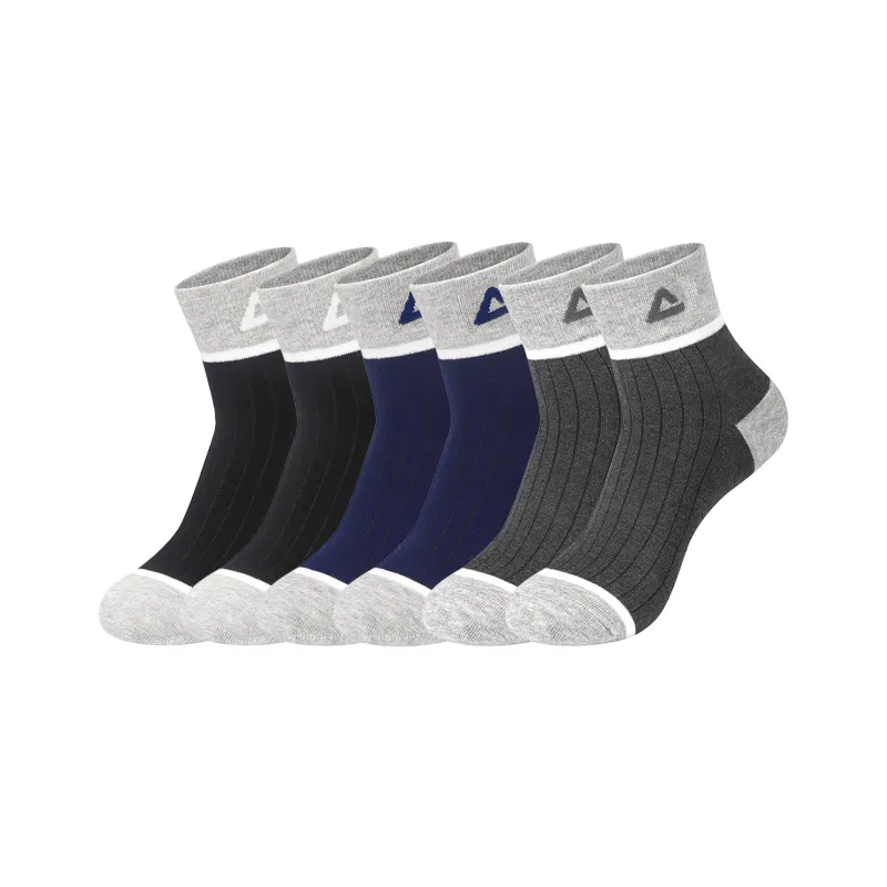 PEAK Mid Calf Socks Unisex 6 Pack-12