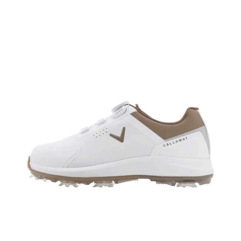 Callaway FAIRWAY TRACKER Low Top Golf Shoes Women's Beige Yellow-0