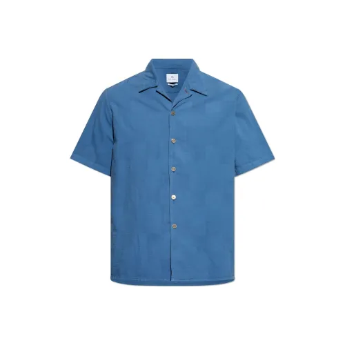 PS By Paul Smith Check Patterned Textured Shirt