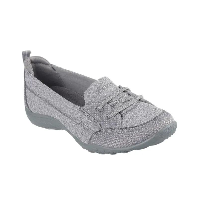 Skechers Breathe Easy Low Top Casual Shoes Women's Gray-2