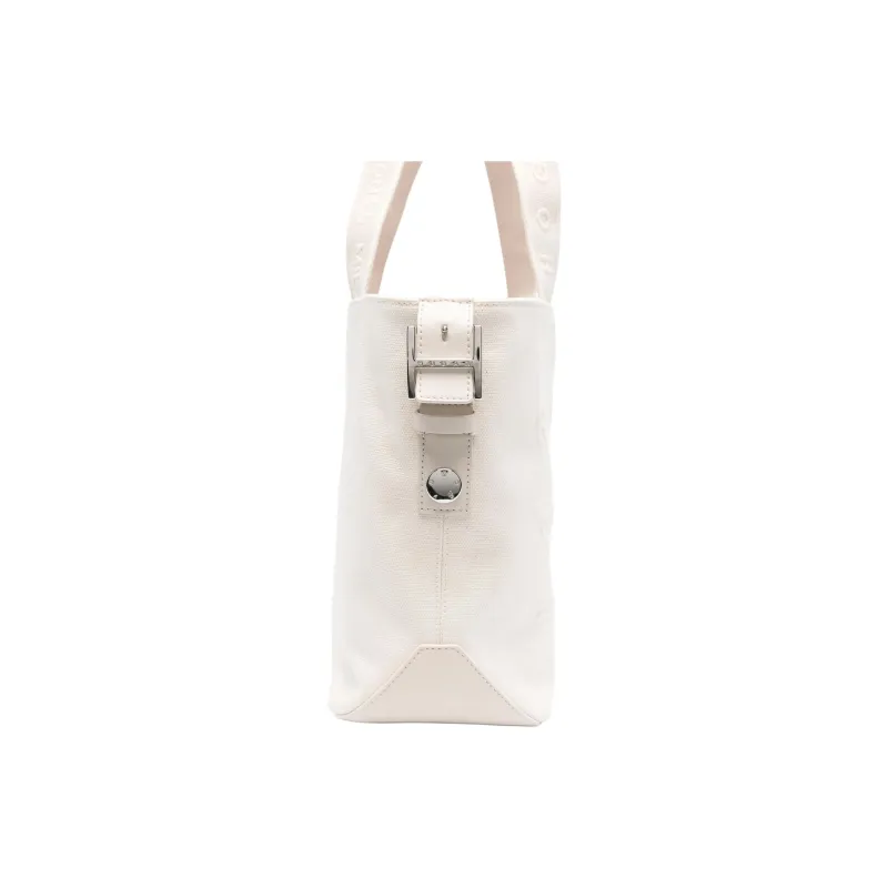HOGAN Fabric Tote Bag, Shopping Bag, Handbag Medium Size Women's White-2