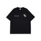 Black[100% cotton Crew Neck T-Shirt]
