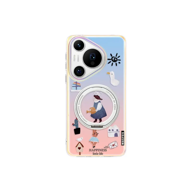 Marsfield Acrylic Material 360 Rotating Magnetic Stand Case Phone Cases Compatibility Huawei P70/70 PRO Trendy-8
