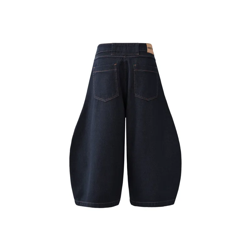 Ghost Mask Denim Shorts Unisex-6