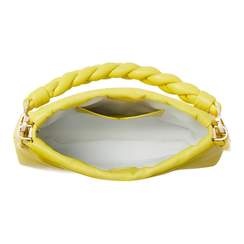 Kate Spade Meringue Sheepskin Handbag, Shoulder Bag, Crossbody Bag Trumpets Women's Lemon Yellow-2