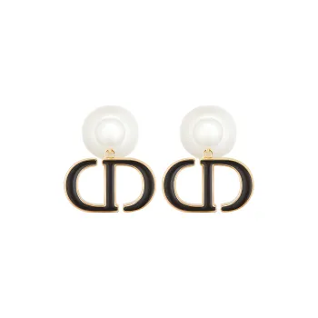 DIOR Earrings Women's Black