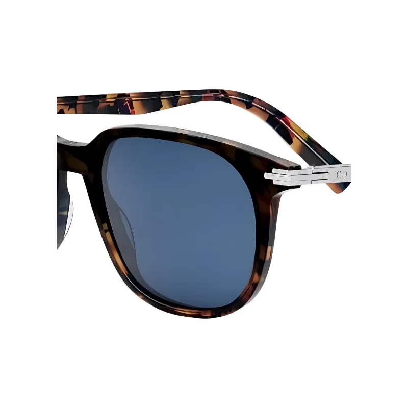 DIOR Plastic Square Sunglasses Unisex Tortoiseshell-2