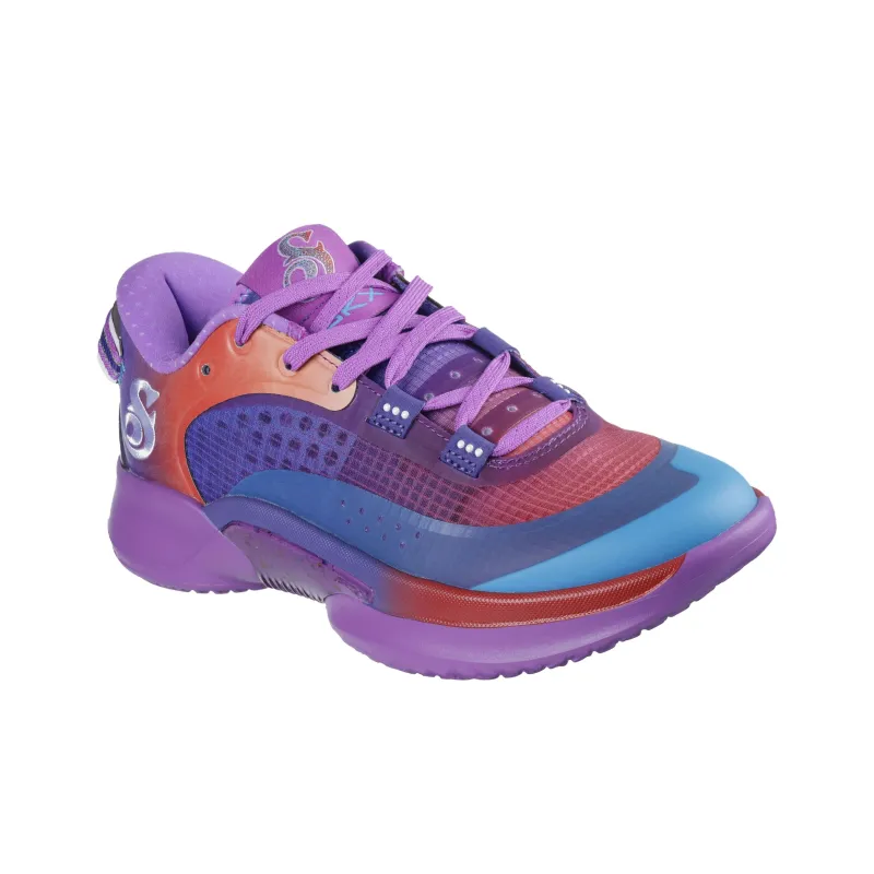 Snoop Dogg x Skechers SKX RESAGRIP Anti Slip Wear Resistant Low Top Basketball Shoes Women's Purple-2
