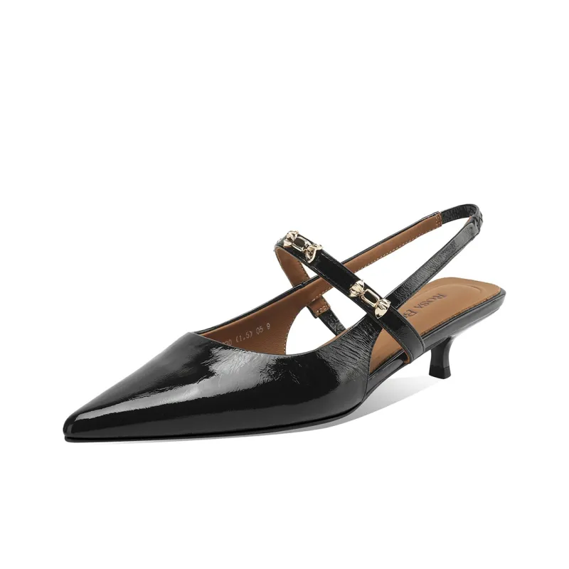 Rosa Bianca High Heels Women's Burgundy/Ecru/Black-0