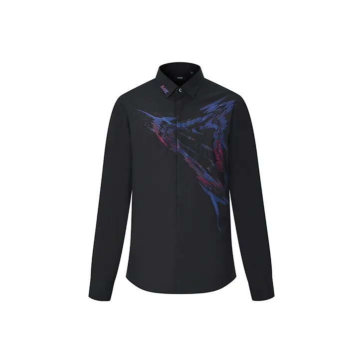 RARE Long Sleeved Shirt Men's Black-0