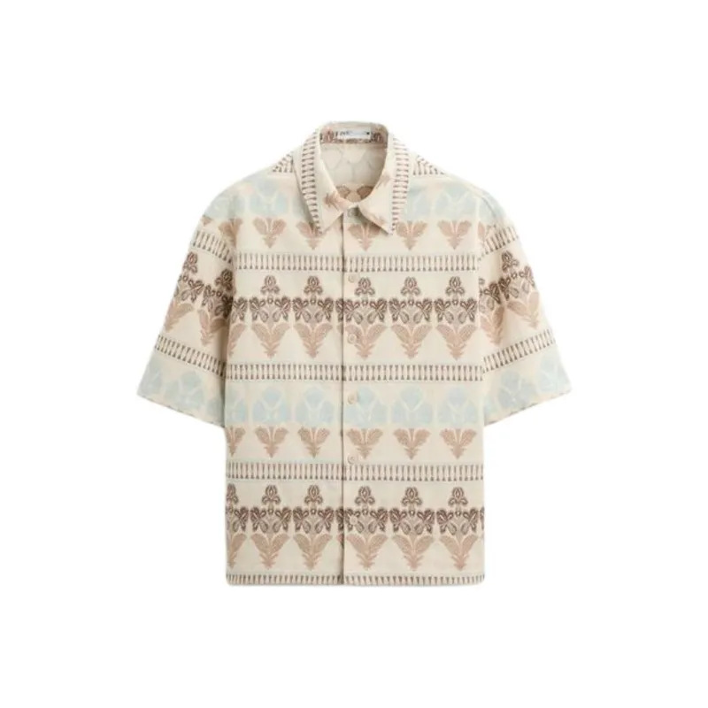 ZARA Shirts Men Beige-0