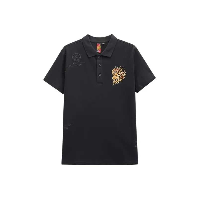 ONIARAI Polo Shirts Men Black-0